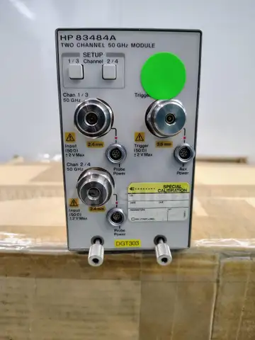 1LOT 1ea. HP 83484A Dual Two Channel 50GHz Electrical Plug