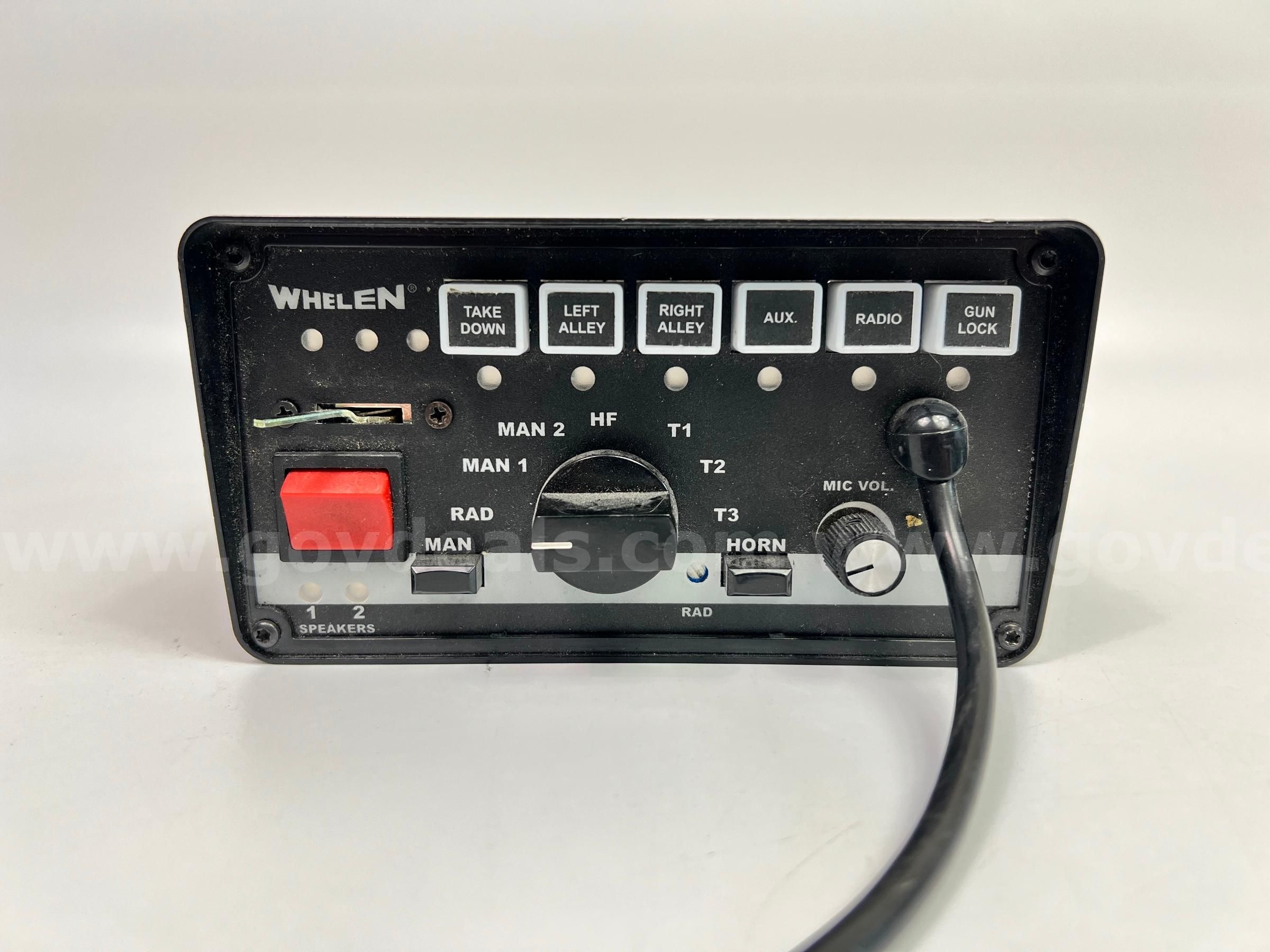 WHELEN 295SLSA6 SIREN AND LIGHT CONTROL CONTROLLER - WILL WHELEN 295SLSA6 SIREN AND LIGHT CONTROL CONTROLLER - WILL