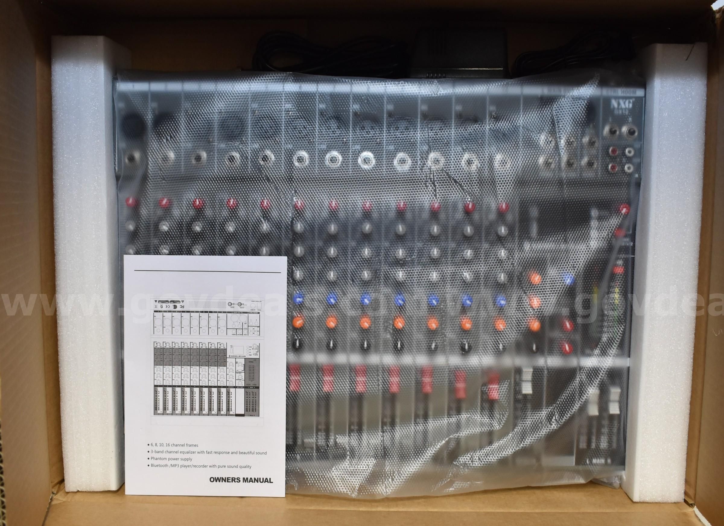 NXG GX12 アナログミキサー 12ch Amazon.com: Yamnweo GX12 Professional Sound Board Console 12