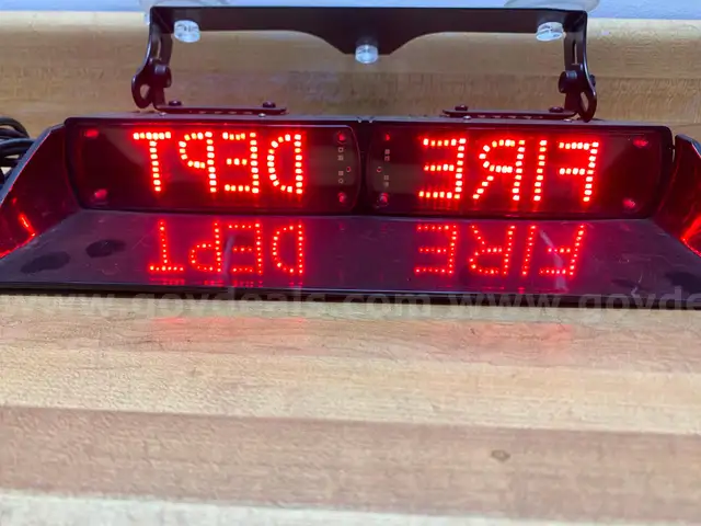 BRAND NEW FIRE DEPT DASH LIGHT MESSAGE SIGN LIKE WHELEN TALON  - WILL SHIP!!