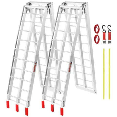 BRAND NEW PAIR ALUMINUM 1500 LB MOTORCYCLE ATV GARDEN TRACTOR LODING RAMPS - CAN SHIP!!!