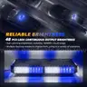 BRAND NEW BLUE / WHITE LED MAGNET MOUNT MINI LIGHT BAR LIGHTBAR FIRE EMS POLICE - CAN SHIP!!!
