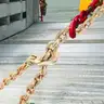 PAIR OF BRAND NEW 20 FOOT 5/16&#x22; DOT CERT BINDER / TOW CHAINS WITH HOOKS - CAN SHIP!!