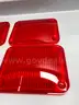 FOUR BRAND NEW RED LENSES FOR WHELEN 900 - WILL SHIP!!