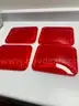 FOUR BRAND NEW RED LENSES FOR WHELEN 900 - WILL SHIP!!