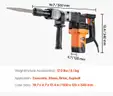 BRAND NEW COMPACT DEMO DEMOLITION JACK HAMMER WITH BITS &#x26; CARRY CASE - CAN SHIP!!