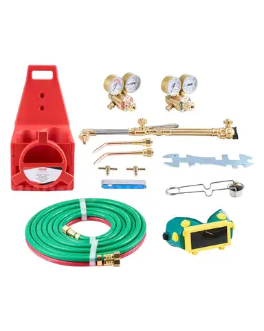 BRAND NEW 14 PIECE OXYGEN OXY ACETYLENE WELDING / CUTTING TORCH SET - CAN SHIP!!