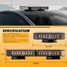 BRAND NEW RED / WHITE LED MAGNET MOUNT MINI LIGHT BAR LIGHTBAR FIRE EMS POLICE - CAN SHIP!!!