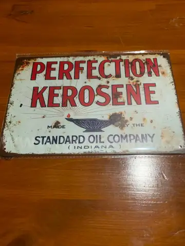 VINTAGE STYLE PERFECTION KEROSENE  METAL SIGN - CAN SHIP!!!