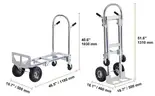 BRAND NEW HEAVY DUTY ALUMINUM COMMERCIAL FOLDING HAND TRUCK DOLLY - CAN SHIP!!!
