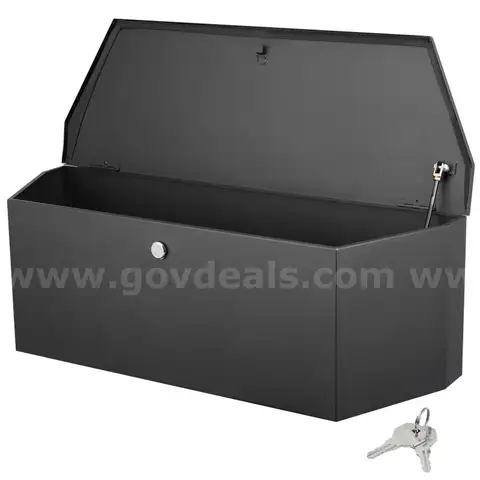 BRAND NEW STEEL TRAILER TONGUE STORAGE UTILITY BOX - CAN SHIP!!