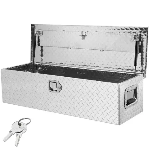 BRAND NEW ALUMINUM DIAMOND PLATE STORAGE UTILITY BOX - CAN SHIP!!