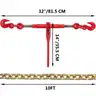 SET OF 4 BRAND NEW 9,000+ LB LOAD BINDERS WITH CHAINS - CAN SHIP!!