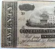 GENUINE CIVIL WAR SOUTHERN SOUTH CONFEDERATE MISPRINT $20 BILL MONEY CURRENCY!!! - CAN SHIP!!!