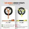 SET OF 4 BRAND NEW HEAVY DUTY TIRE TIE DOWN STRAPS TOW TOWING FLATBED OFF ROAD - CAN SHIP!!