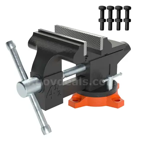 BRAND NEW HEAVY DUTY 4 1/2 INCH MULTI PURPOSE VISE WITH SWIVEL BASE - CAN SHIP!!!