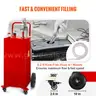 BRAND NEW 30 GALLON STEEL FUEL CADDY TRANSFER TANK WITH PUMP &#x26; HOSE - CAN SHIP!!