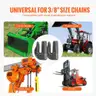 SET OF 6 BRAND NEW WELD ON CHAIN GRAB HOOKS TOW TOWING FLATBED OFF ROAD - CAN SHIP!!