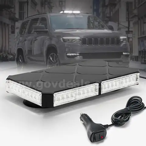 BRAND NEW WHITE LED MAGNET MOUNT MINI LIGHT BAR LIGHTBAR FIRE EMS POLICE - CAN SHIP!!!