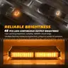 BRAND NEW AMBER LED MAGNET MOUNT MINI LIGHT BAR LIGHTBAR FIRE EMS POLICE - CAN SHIP!!!