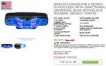 ONE RED ONE BLUE WHELEN IONV1 ION V LEDS POLICE FIRE EMS TOW SECURITY - CAN SHIP!!