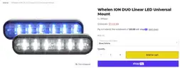 TWO BLUE/WHITE WHELEN I2E DUO ION LINEAR LIGHT POLICE FIRE EMS TOW SECURITY - CAN SHIP!! #23