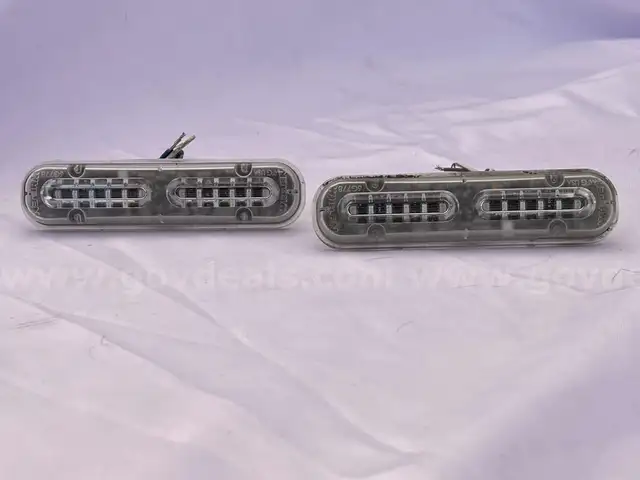 TWO BLUE WHELEN TLI2B T-SERIES LINEAR LIGHT POLICE FIRE EMS TOW SECURITY - CAN SHIP!! #25