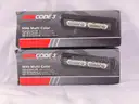 TWO BLUE/WHITE CODE 3 MR6MC-BW DUO LINEAR LIGHT POLICE FIRE EMS TOW SECURITY - CAN SHIP!! #48