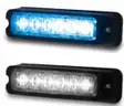 TWO BLUE/WHITE CODE 3 MR6MC-BW DUO LINEAR LIGHT POLICE FIRE EMS TOW SECURITY - CAN SHIP!! #48