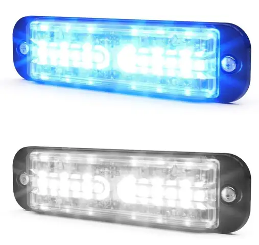 TWO BLUE/WHITE CODE 3 ULTMC-BW DUO LINEAR LIGHT POLICE FIRE EMS TOW SECURITY - CAN SHIP!! #41