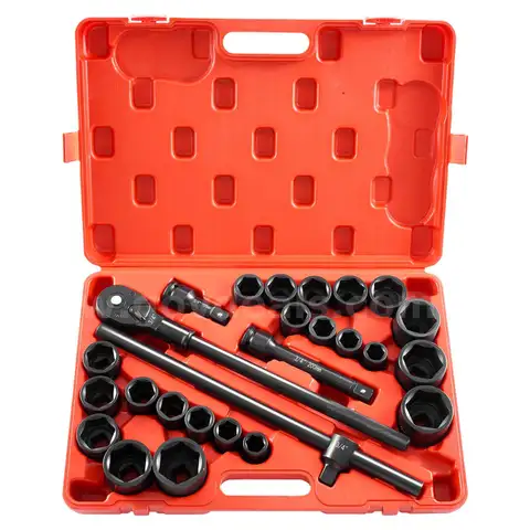 BRAND NEW 27 PIECE 3/4&#x22; METRIC AND STANDARD IMPACT SOCKET TOOL SET - CAN SHIP!!!