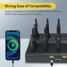 BRAND NEW SET OF 10 TWO WAY RADIOS WITH GANG CHARGER - SCHOOLS- RETAIL - CAN SHIP!!!