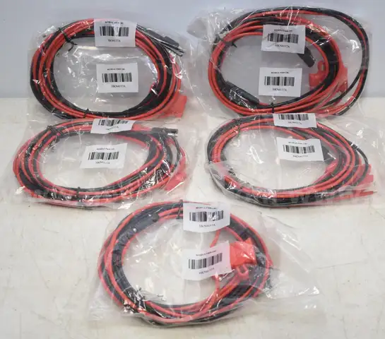 LOTOF 5 BRAND NEW MOTOROLA MOBILE RADIO POWER CABLES - CAN SHIP!!