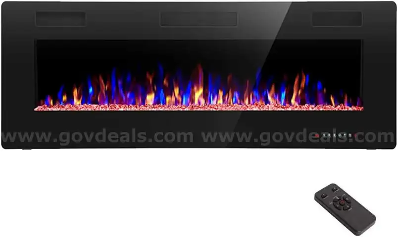 BRAND NEW 50 INCH WALL OR RECESSED MOUNT ELECTRIC FIREPLACE - CAN SHIP!!!