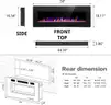 BRAND NEW 50 INCH WALL OR RECESSED MOUNT ELECTRIC FIREPLACE - CAN SHIP!!!
