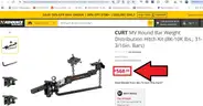 BRAND NEW CURT ROUND BAR ANTI-SWAY TRAILER WEIGHT DISTRIBUTION HITCH - TOW TOWING - CAN SHIP!!!