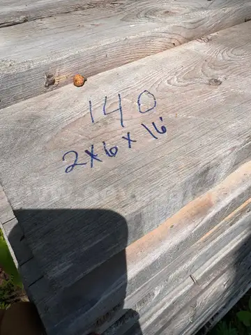 BUNK OF 140 2x6x16&#x27; DIMENSIONAL LUMBER BOARDS!! - CONSTRUCTION - CRAFTS - BUILDING - LOCAL PICKUP ONLY! MA