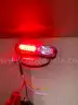4 RED BLUE SPLIT SURFACE MOUNT LED FLASHING LIGHTS- CAN SHIP!!! MA