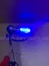 4 BLUE WHITE SPLIT SURFACE MOUNT LED FLASHING LIGHTS- CAN SHIP!!! MA