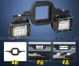 BRAND NEW SET OF LED OFF ROAD LIGHTS WITH TOW TOWING HITCH MOUNT - WILL SHIP!!