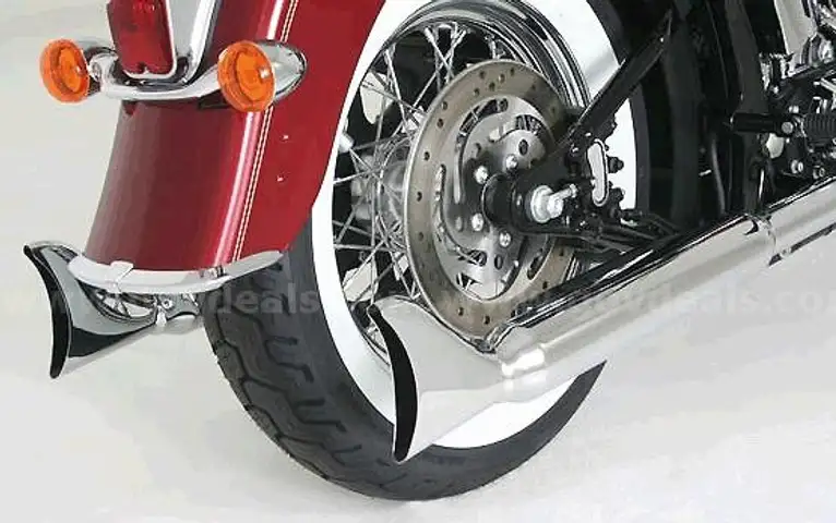 BRAND NEW SAMSON SILVER BULLET FISHTAIL EXHAUST PIPES HARLEY DAVIDSON HD FLH - CAN SHIP!!!