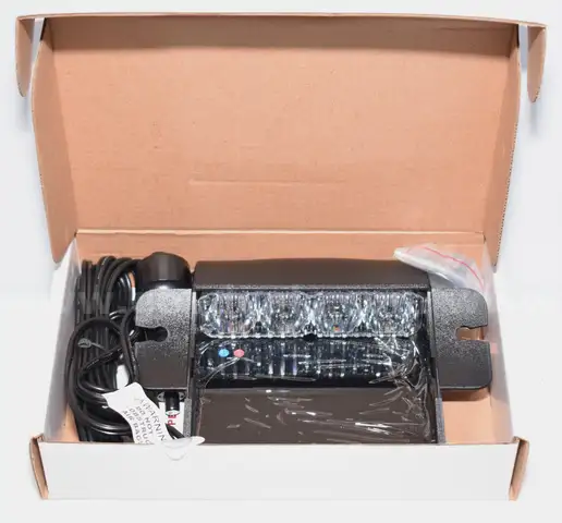 BRAND NEW BROOKING TITAN BLUE &#x26; RED LED DASH LIGHT - POLICE FIRE EMS - CAN SHIP!!