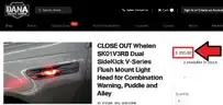BRAND NEW WHELEN SIDEKICK V-SERIES SUPER LED FENDER LIGHTS - POLICE FIRE EMS - CAN SHIP!!!