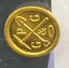 PAIR OF 9.999 PURE GOLD 1/2 GRAM COINS!! CURRENCY MONEY - CAN SHIP!!!