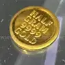 PAIR OF 9.999 PURE GOLD 1/2 GRAM COINS!! CURRENCY MONEY - CAN SHIP!!!