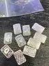 LOT OF 10 1G 0.999 FINE PURE SILVER BARS/ INGOTS - WILL SHIP!! MA