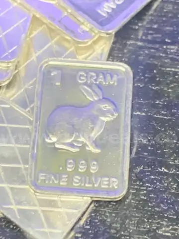 LOT OF 10 1G 0.999 FINE PURE SILVER BARS/ INGOTS - WILL SHIP!! MA