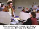 JERRY SEINFELD COSMO KRAMER ASSMAN LICENSE PLATE - CAN SHIP!!
