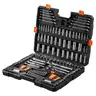 BRAND NEW 205 PIECE HEAVY DUTY 1/2, 3/8 &#x26; 1/4 INCH STANDARD &#x26; METRIC SOCKET SET - CAN SHIP!!
