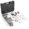 BRAND NEW 205 PIECE HEAVY DUTY 1/2, 3/8 &#x26; 1/4 INCH STANDARD &#x26; METRIC SOCKET SET - CAN SHIP!!